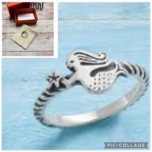 James Avery Retired Sterling Silver Mermaid Ring